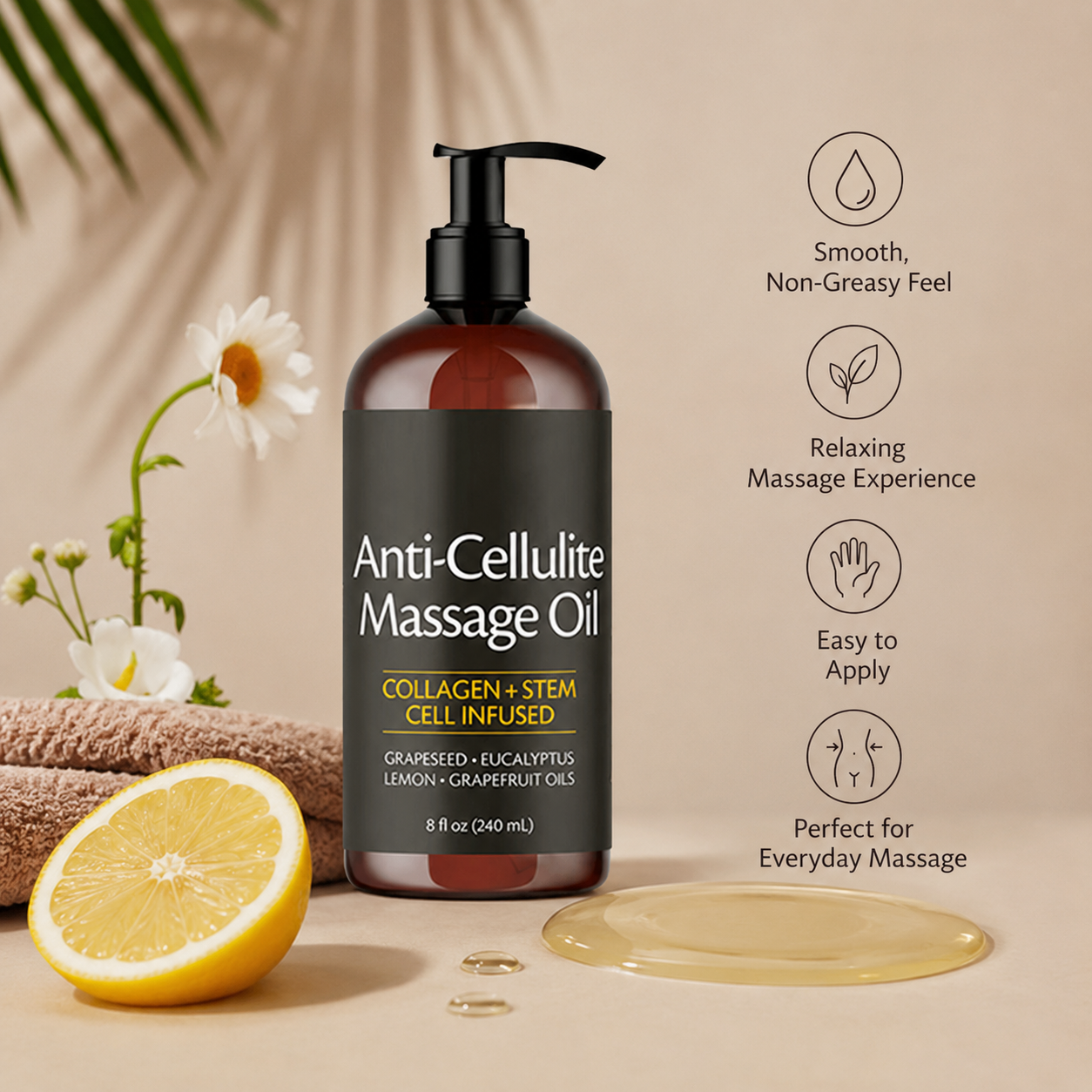 Warming Anti-Cellulite Body Massage Oil